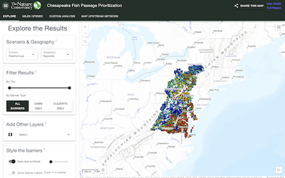 Chesapeake Fish Passage Prioritization Tool