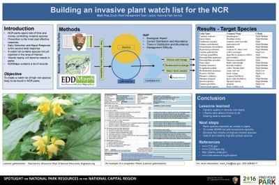Building an Invasive Plant Watch List for the NCR